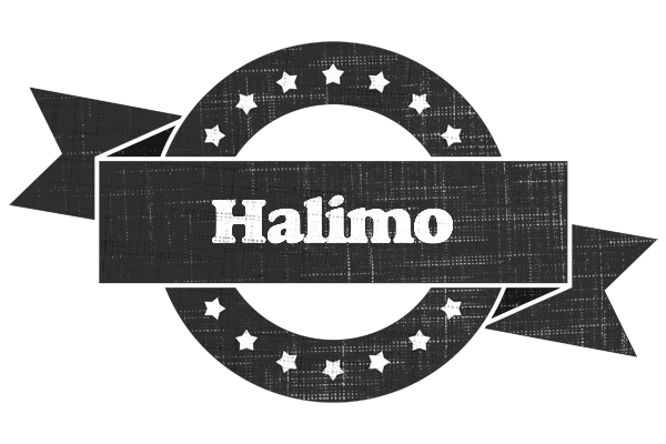 Halimo grunge logo