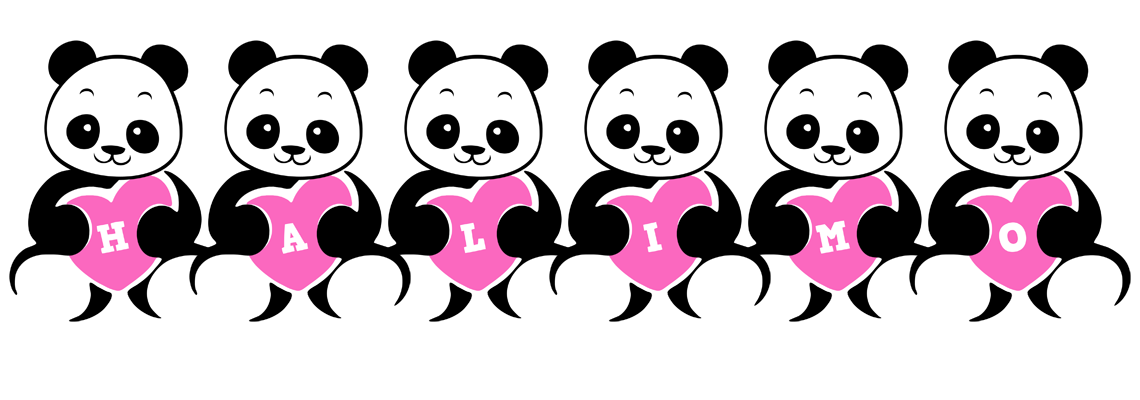 Halimo love-panda logo