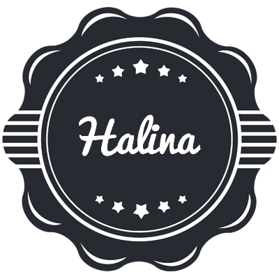 Halina badge logo