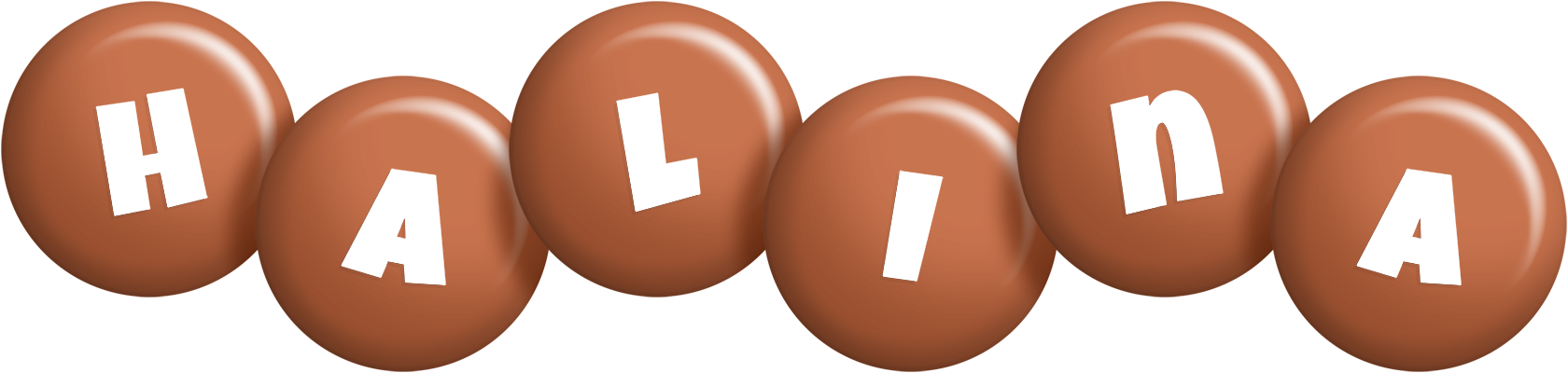 Halina candy-brown logo