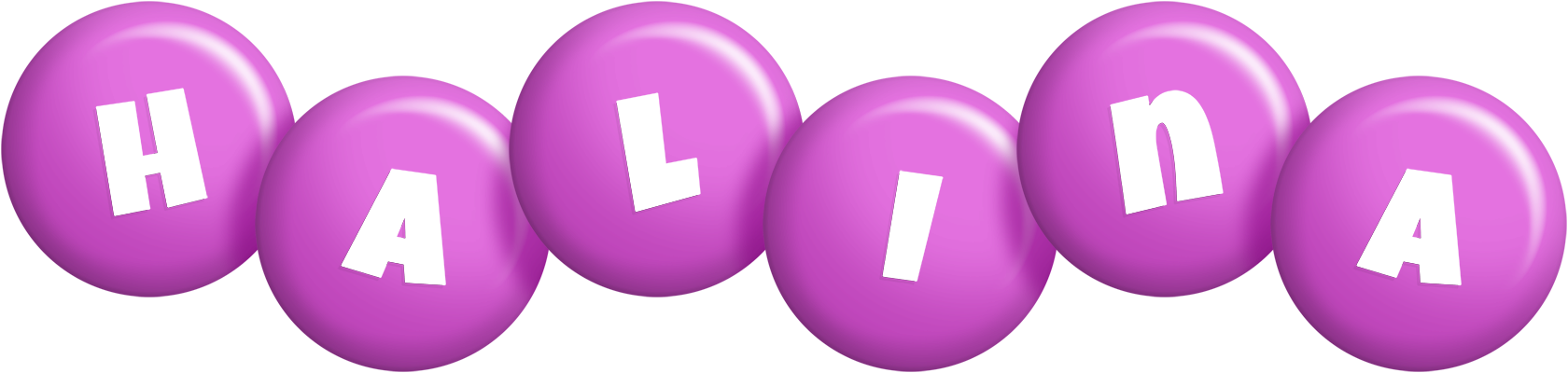 Halina candy-purple logo