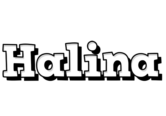 Halina snowing logo