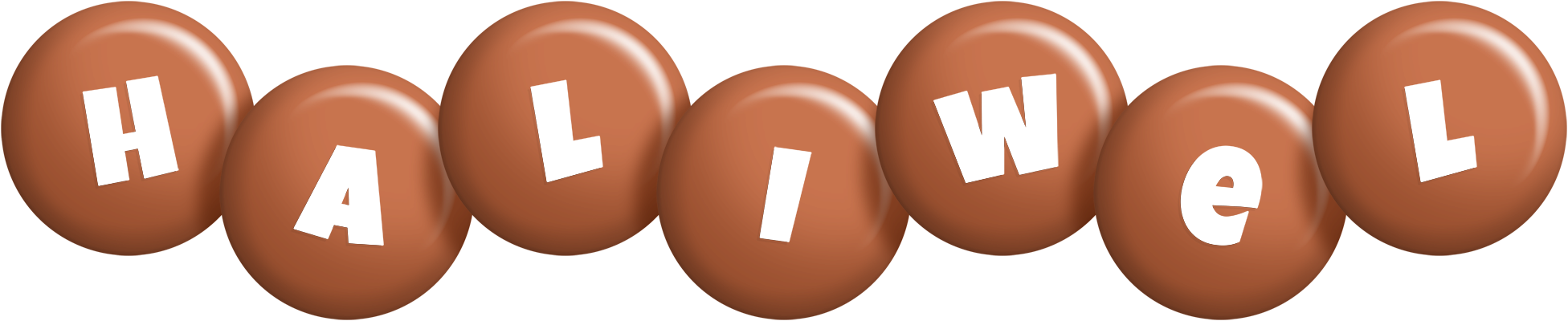 Haliwel candy-brown logo