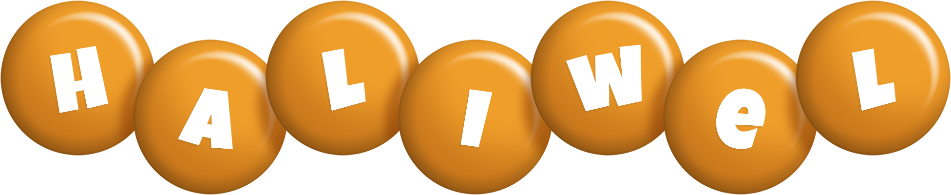 Haliwel candy-orange logo