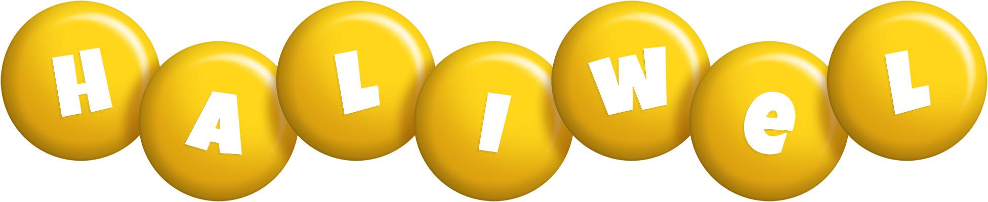 Haliwel candy-yellow logo