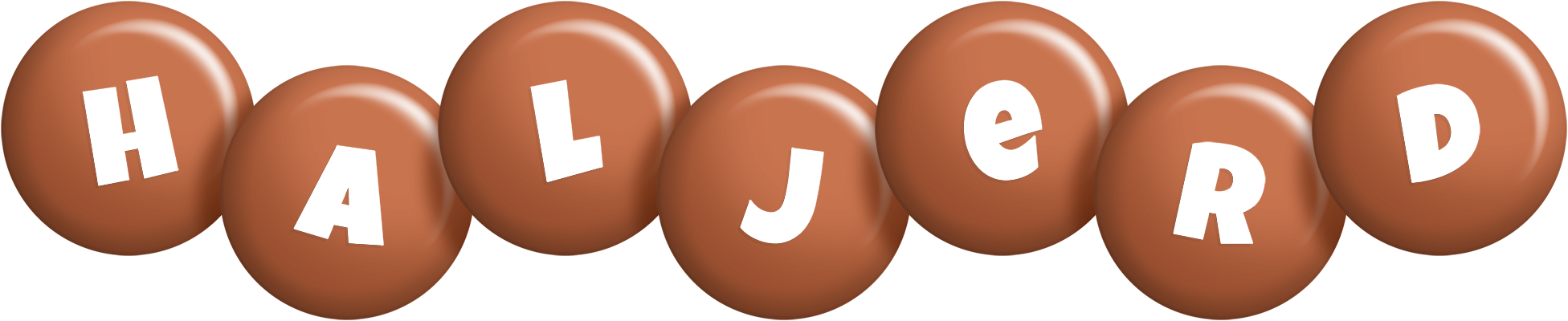 Haljerd candy-brown logo