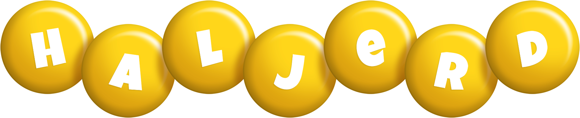 Haljerd candy-yellow logo