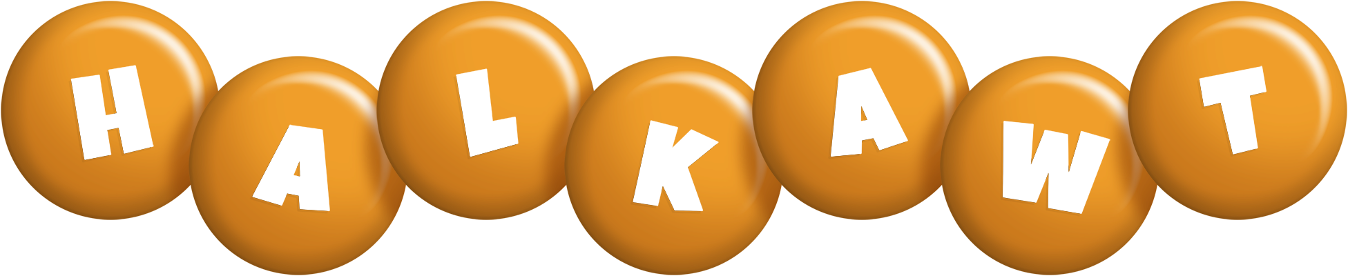 Halkawt candy-orange logo