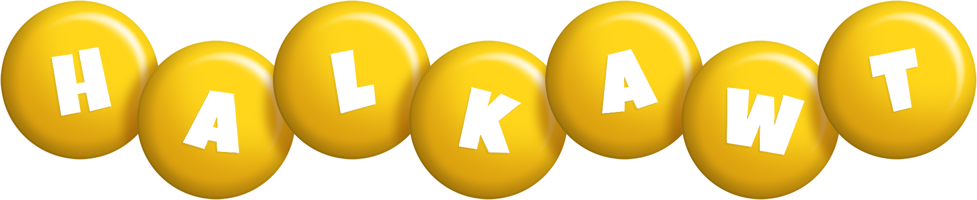 Halkawt candy-yellow logo