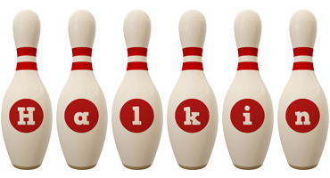 Halkin bowling-pin logo