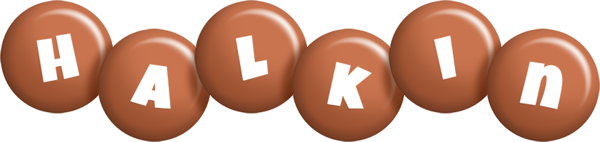 Halkin candy-brown logo