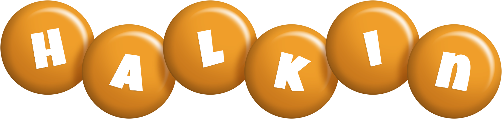 Halkin candy-orange logo