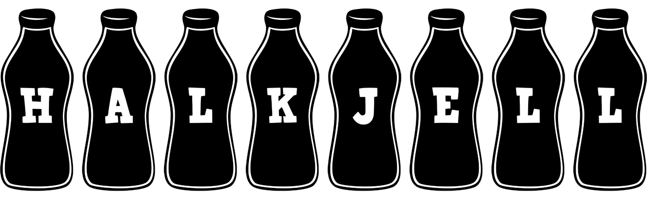 Halkjell bottle logo