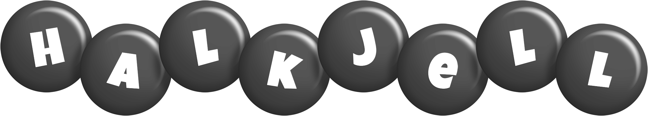 Halkjell candy-black logo
