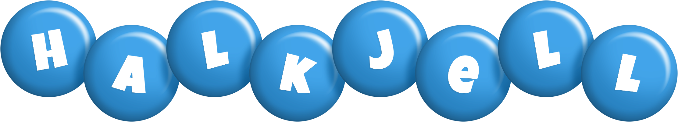 Halkjell candy-blue logo