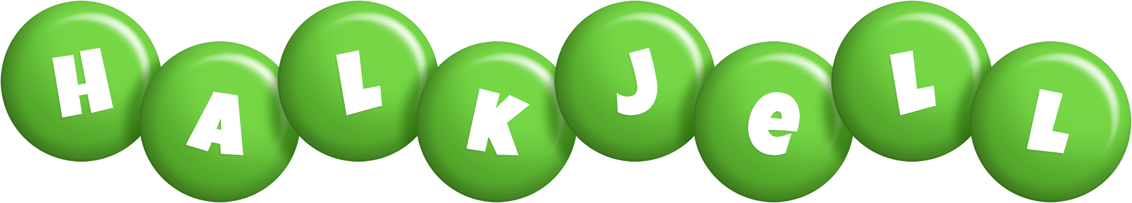 Halkjell candy-green logo