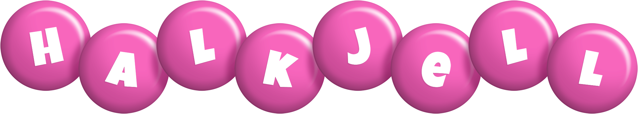 Halkjell candy-pink logo