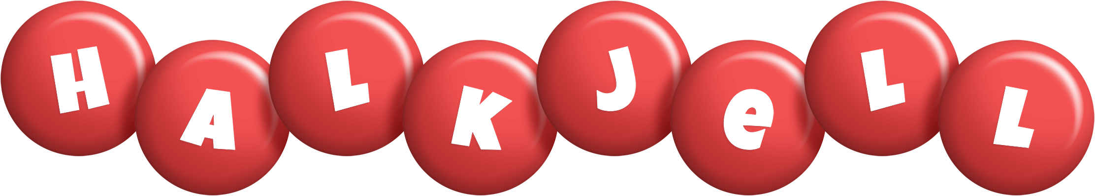 Halkjell candy-red logo