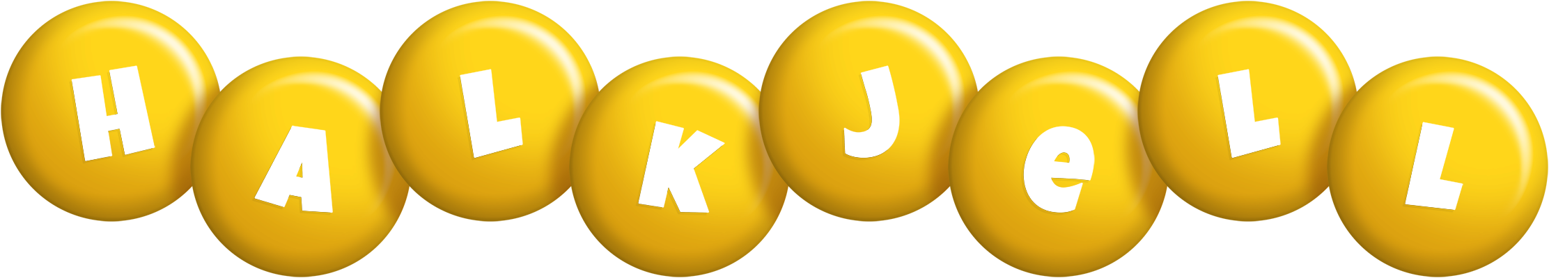 Halkjell candy-yellow logo