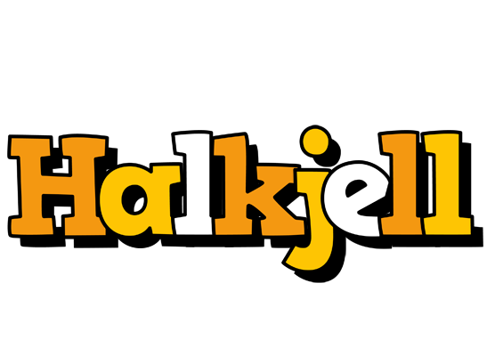 Halkjell cartoon logo