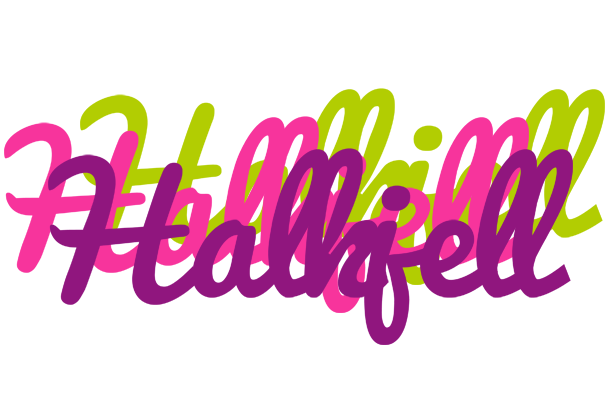 Halkjell flowers logo
