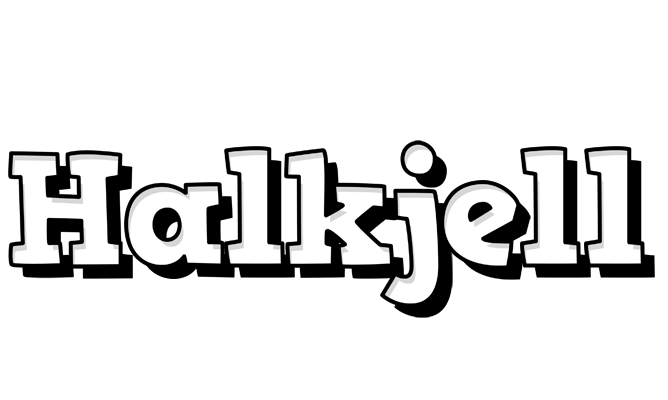 Halkjell snowing logo