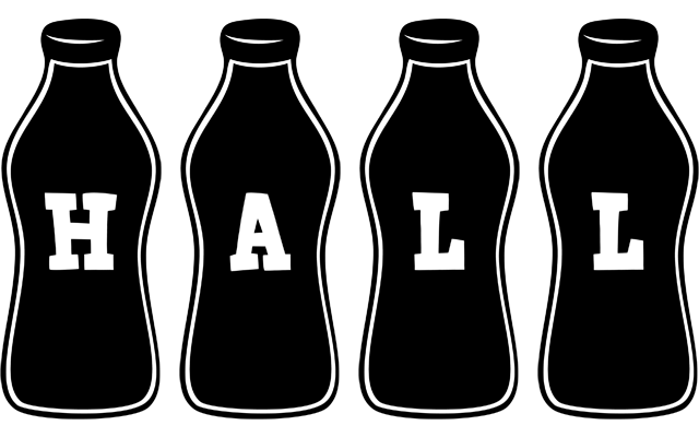 Hall bottle logo