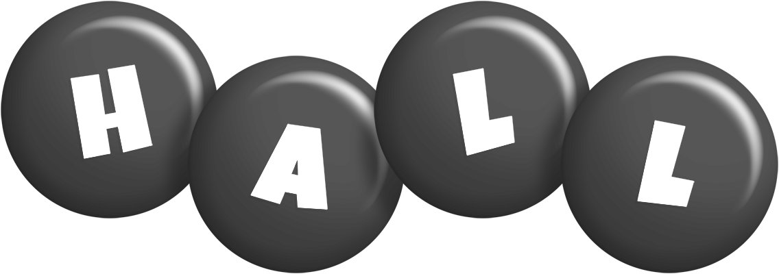 Hall candy-black logo