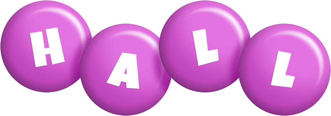 Hall candy-purple logo