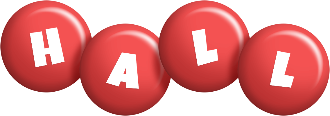 Hall candy-red logo