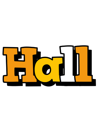 Hall cartoon logo