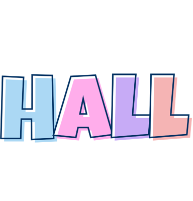 Hall pastel logo