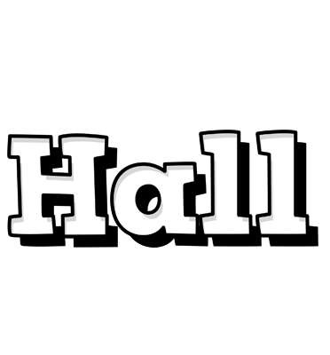 Hall snowing logo