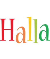 Halla birthday logo