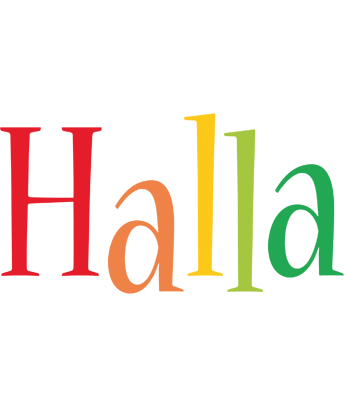 Halla birthday logo
