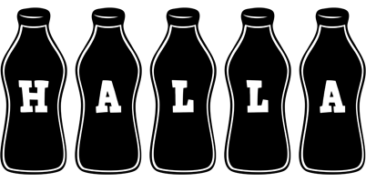 Halla bottle logo