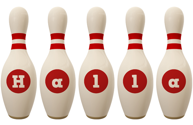 Halla bowling-pin logo
