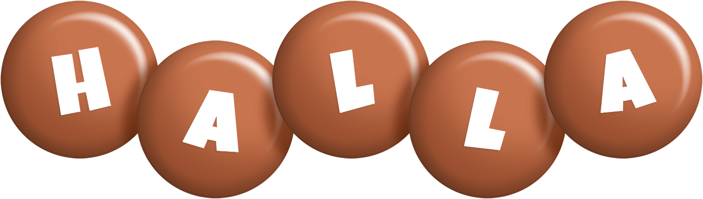 Halla candy-brown logo