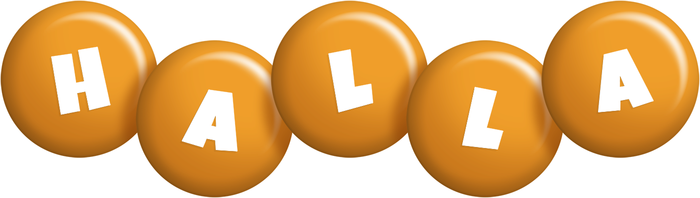 Halla candy-orange logo