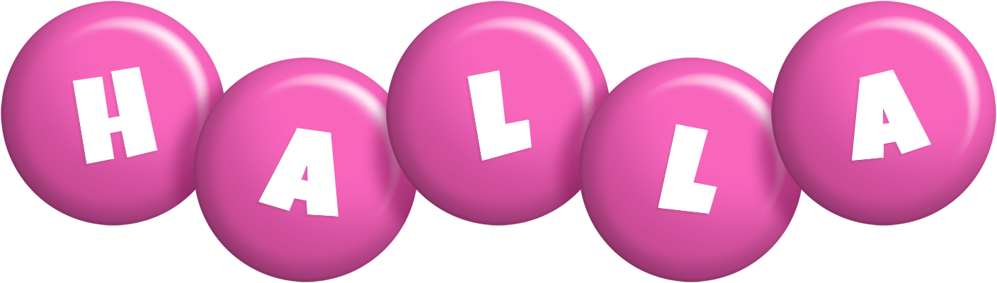 Halla candy-pink logo