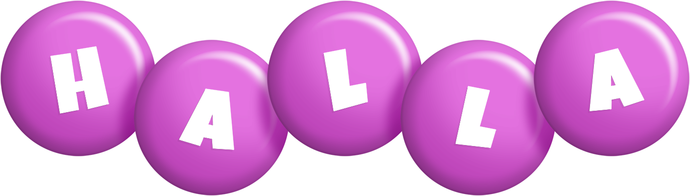 Halla candy-purple logo
