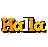 Halla cartoon logo