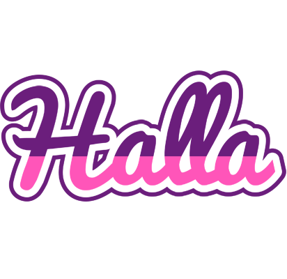 Halla cheerful logo