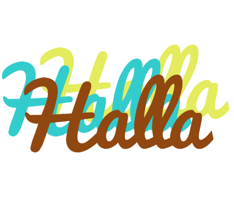 Halla cupcake logo