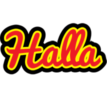 Halla fireman logo