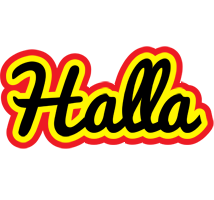 Halla flaming logo