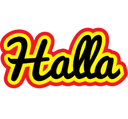 Halla flaming logo