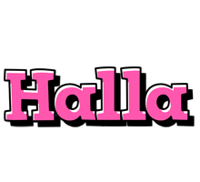 Halla girlish logo