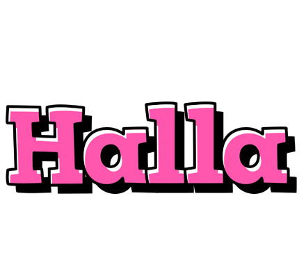 Halla girlish logo