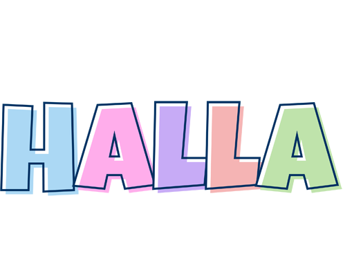 Halla pastel logo